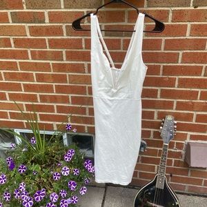 Sexy Windsor White Bodycon Dress